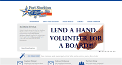 Desktop Screenshot of cityoffortstockton.com