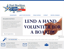 Tablet Screenshot of cityoffortstockton.com